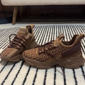 Steve Madden Brown Patterned Sneakers